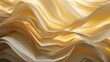 The new nostalgia abstract wallpaper stack layers of cream color paper with back lit on golden silk background