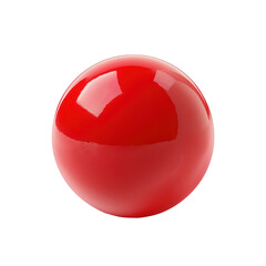 floated round red ball isolate on transparency background PNG