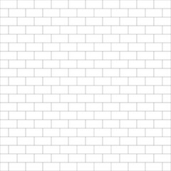 White brick wall texture background vector. Running bond 1-2 pattern vector. Brick wall hatch pattern.