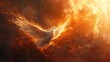Celestial Christian Background for Pentecost Generative AI
