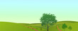 spring landscape banner