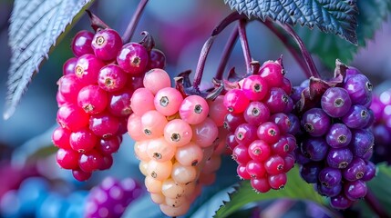 Canvas Print - berries on the branch 