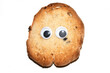 Funny Toast Bread Roll With Googly Wobble Eyes