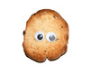 Funny Toast Bread Roll With Googly Wobble Eyes
