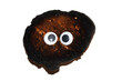 Funny Burnt Toast Bread Roll With Googly Wobble Eyes