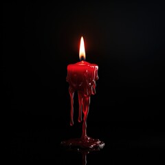 Canvas Print - candle in the dark