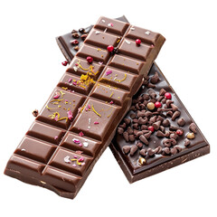 Wall Mural - Decadent Delights: Luxurious Chocolate Bars with Exotic Ingredients