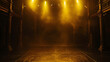 Ethereal radiance is created by intricate lighting design on a silent, empty stage.
