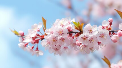 Wall Mural - Beautiful floral image of spring nature