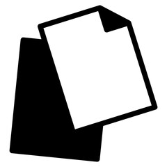 Canvas Print - stack of document icon