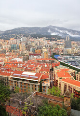 Wall Mural - Cityscape of La Condamine, Monaco-Ville, Monaco