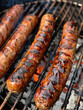 grilled brats on the grill