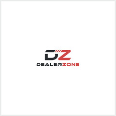 Canvas Print - letter dz logo, zd simple