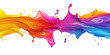 © Maizal - colorful splash of paints isolated on transparent background, art splash.