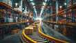 Efficient operation of warehouse conveyer belt handling packages