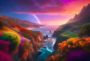 Poster - Colorful Coast