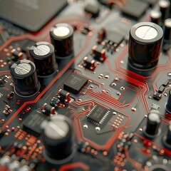 Poster - Close-up electronic board