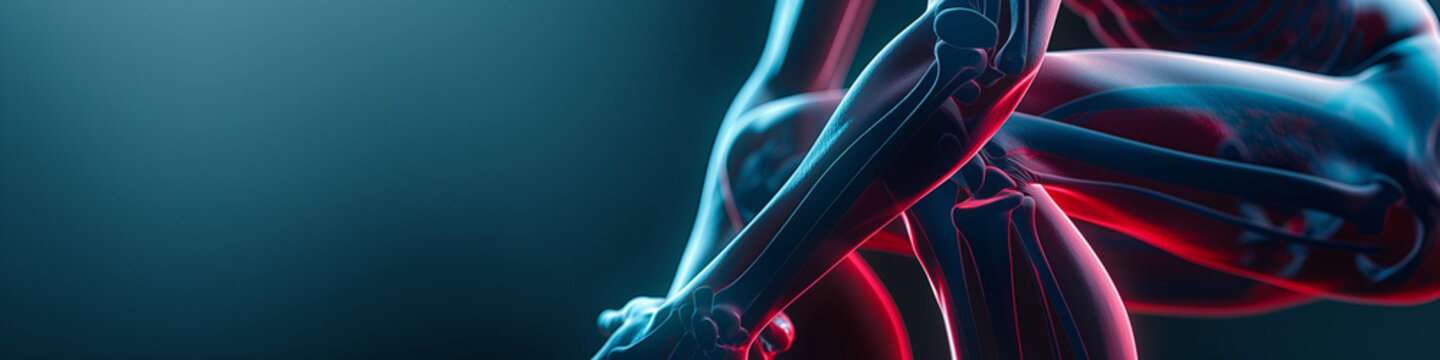 3D-gerenderte Röntgenaufnahme eines Körperschmerzes - 3d rendered x-ray of a body pain