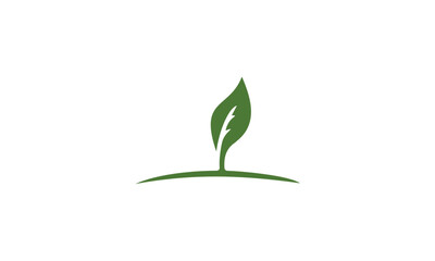 green leaf logo