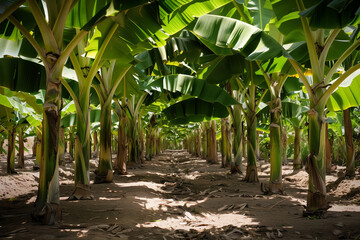 Sticker - banana plantation