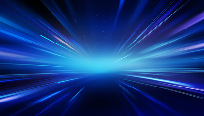 abstract vector background in dark blue with streaks of blue light, simulating energy speed and futu