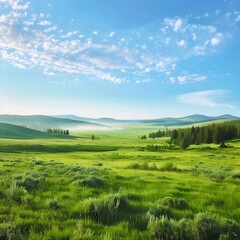 Poster - Green expanses, fields