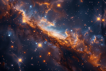 Wall Mural - stars in space