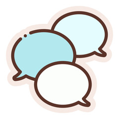 Sticker - discussion chatting sticker