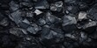 © 22_monkeyzzz - Pile of black natural coal, background photo of coal in outline