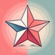 abstract star background ai generative 