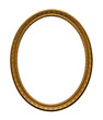 Oval Ornate Gold Frame