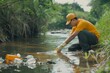 © Hakim - Environmental cleaning river