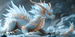 The Ice Dragon is a beautiful creature that is said to bring good luck to those who see it. It is a symbol of purity and innocence, and is often associated with the winter season.