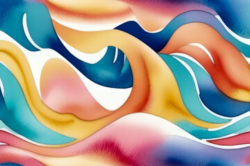 Wall Mural - abstract watercolor background