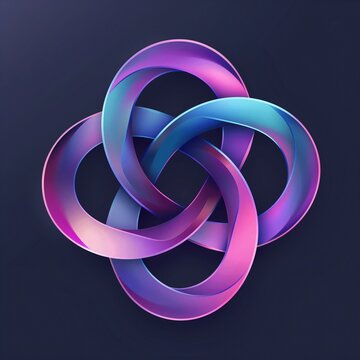 3d object. A conceptual logo. 3d rendering