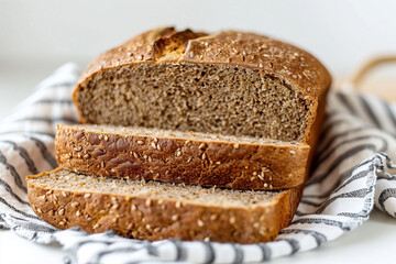 Rustic rye bread loaf