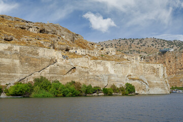 Wall Mural - Rumkale roman fortress and the Gran Terras, Halfeti, Turkey