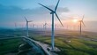 ESG Metrics in Green Energy Sectors: A Corporate Report on Sustainable Practices. Concept Environmental Impact, Renewable Energy, Sustainable Business Practices, Corporate Social Responsibility