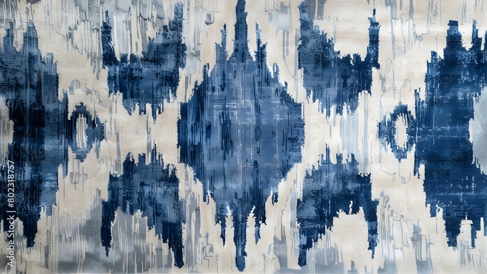 Abstract Indigo Rugs High-Resolution Light Indigo Rug Graphic Design with a Limited Color ...