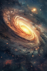 surreal space galaxy background
