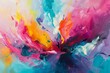 Vibrant Abstract Painting banner background