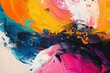 Vibrant Abstract Painting banner background