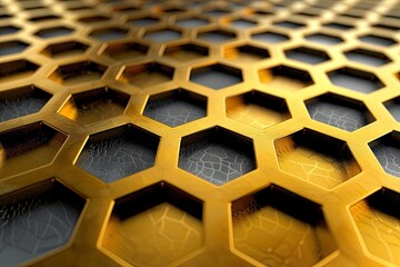 3d background with hexagons Pattern