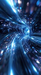 Poster - Technological light background is suitable for screen savers