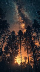 Wall Mural - galaxy of Dawn, digital photography