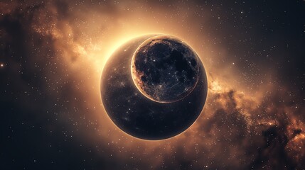 galaxy of Eclipse, high resolution DSLR