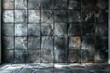 Grunge wall and floor as a background,  render