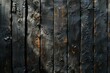 Wooden planks painted in black paint,  Abstract background and texture