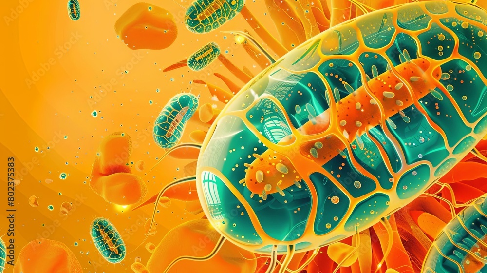 educates about the role of mitochondria in energy production Stock ...