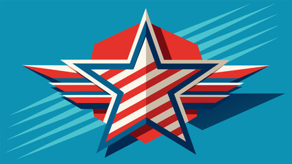 A powerful reminder of the values and principles that unite us as a nation as we join together to create this stunning stars and stripes art piece.. Vector illustration